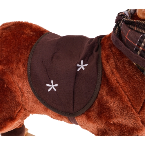 Konik Na Biegunach z dźwiękami - Brązowy TM151